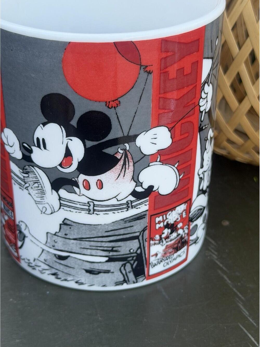 ✨ Disney Mickey Mouse Walt Disney Gallery Mug Black Red White Disney Franchise ✨